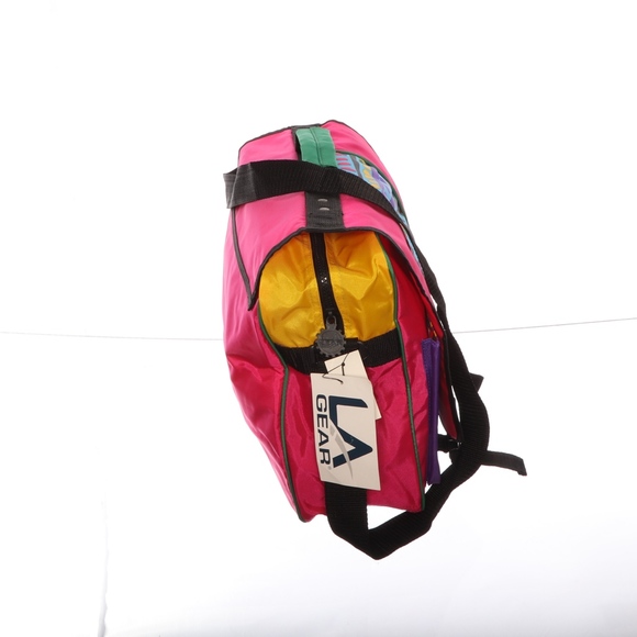 L A Gear Get In Gear Retro Neon Satchel Bag - Picture 3 of 4